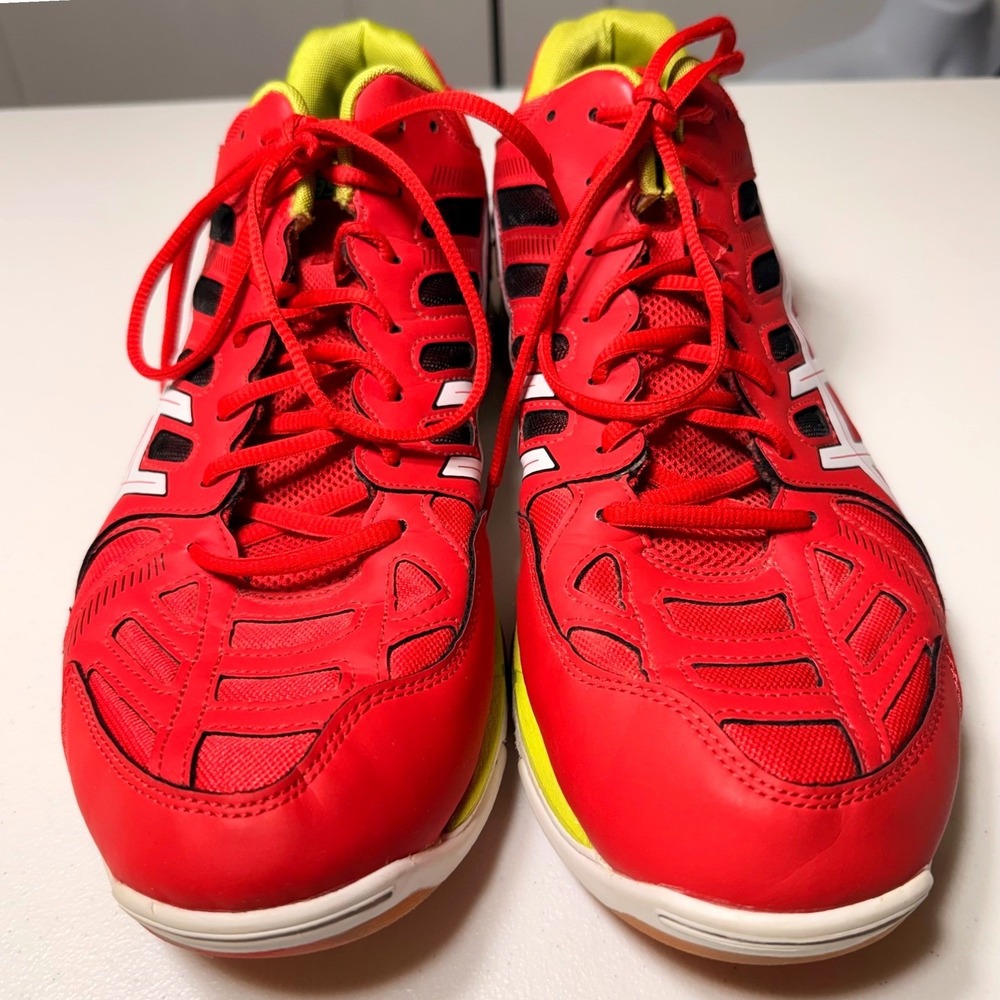 Asics Gel-Volleycross Revolution Red Lime Volleyball Shoes B301Y Mens 12.5 - Picture 4 of 14